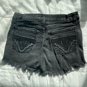 Multiples Black Denim Shorts - 4